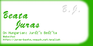 beata juras business card